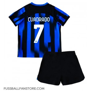 Inter Milan Juan Cuadrado #7 Replik Heimtrikot Kinder 2023-24 Kurzarm (+ Kurze Hosen)